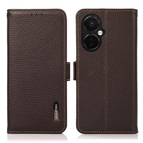 Coque Portefeuille Livre Cuir Etui Clapet B03H pour OnePlus Nord CE 3 5G Marron