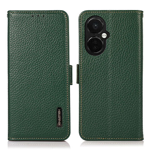 Coque Portefeuille Livre Cuir Etui Clapet B03H pour OnePlus Nord CE 3 5G Vert