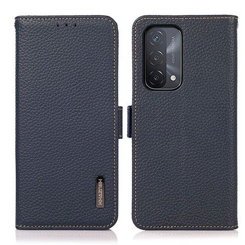 Coque Portefeuille Livre Cuir Etui Clapet B03H pour OnePlus Nord N200 5G Bleu