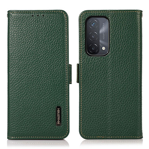 Coque Portefeuille Livre Cuir Etui Clapet B03H pour OnePlus Nord N200 5G Vert