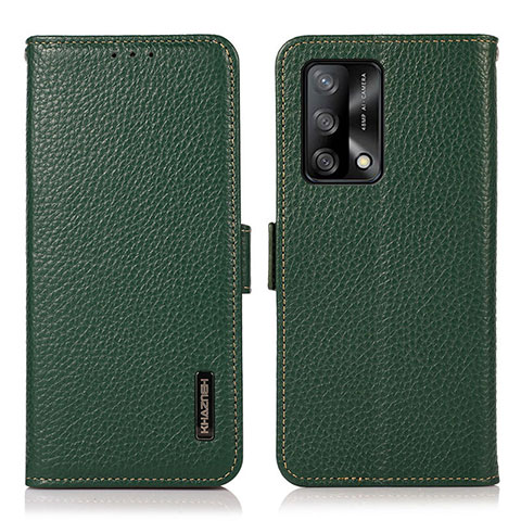 Coque Portefeuille Livre Cuir Etui Clapet B03H pour Oppo A95 4G Vert