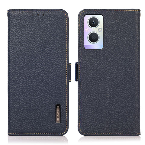 Coque Portefeuille Livre Cuir Etui Clapet B03H pour Oppo A96 5G Bleu