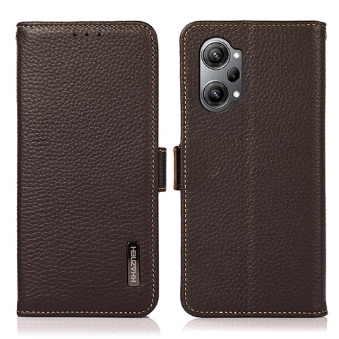 Coque Portefeuille Livre Cuir Etui Clapet B03H pour Oppo K10 Pro 5G Marron