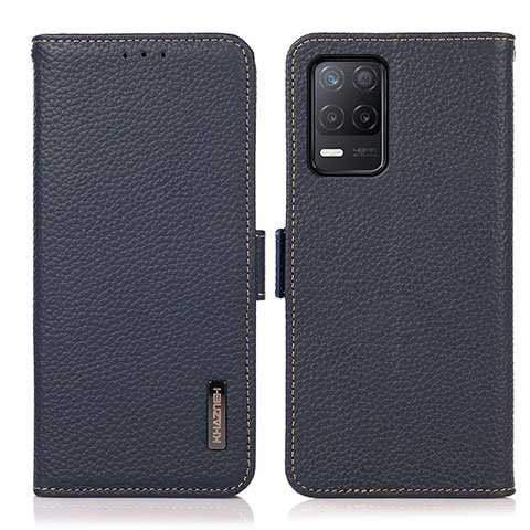 Coque Portefeuille Livre Cuir Etui Clapet B03H pour Realme 8 5G Bleu