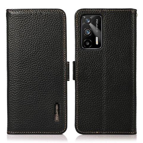 Coque Portefeuille Livre Cuir Etui Clapet B03H pour Realme GT 5G Noir