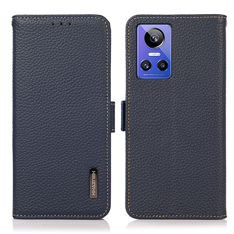 Coque Portefeuille Livre Cuir Etui Clapet B03H pour Realme GT Neo3 5G Bleu