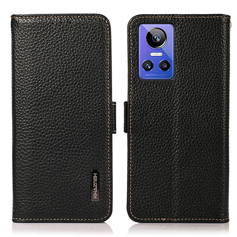 Coque Portefeuille Livre Cuir Etui Clapet B03H pour Realme GT Neo3 5G Noir