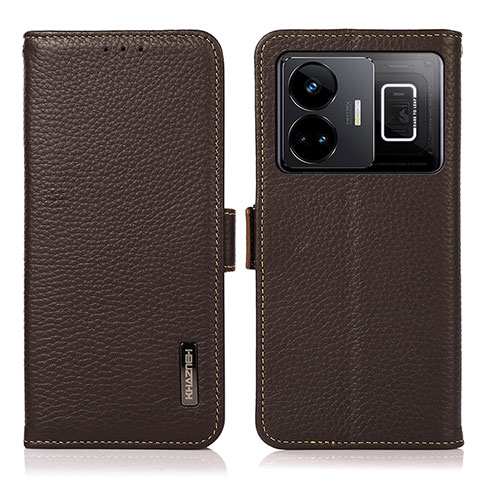 Coque Portefeuille Livre Cuir Etui Clapet B03H pour Realme GT Neo5 5G Marron