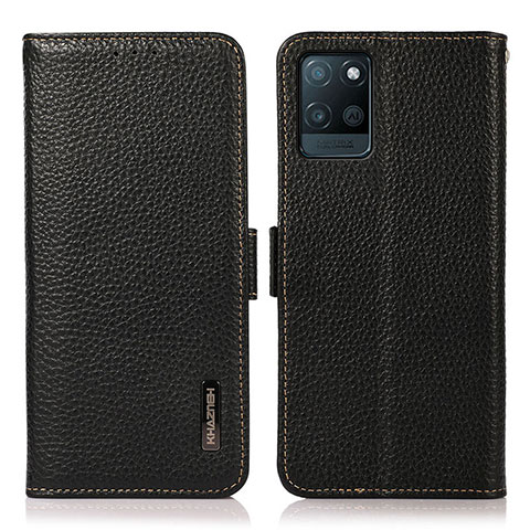 Coque Portefeuille Livre Cuir Etui Clapet B03H pour Realme V11s 5G Noir