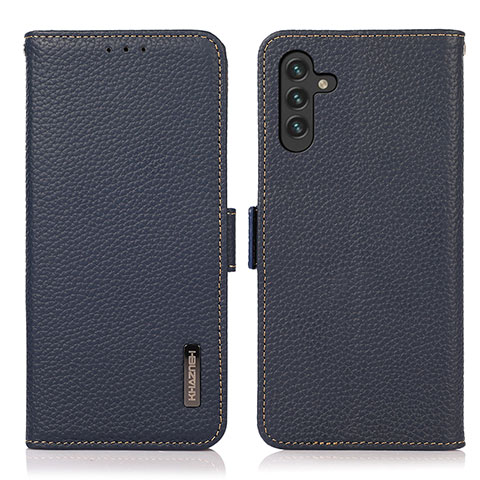 Coque Portefeuille Livre Cuir Etui Clapet B03H pour Samsung Galaxy A04s Bleu