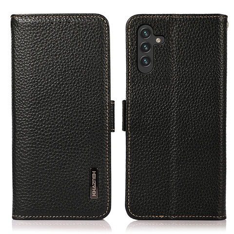 Coque Portefeuille Livre Cuir Etui Clapet B03H pour Samsung Galaxy A04s Noir