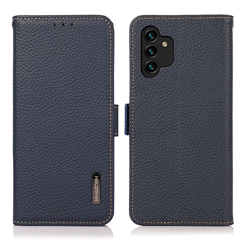 Coque Portefeuille Livre Cuir Etui Clapet B03H pour Samsung Galaxy A13 4G Bleu