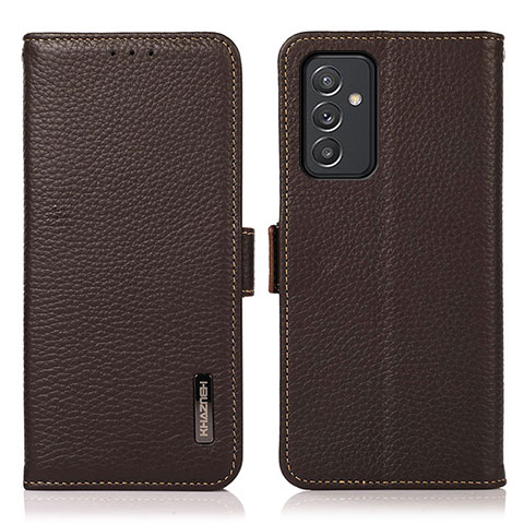 Coque Portefeuille Livre Cuir Etui Clapet B03H pour Samsung Galaxy A15 LTE Marron