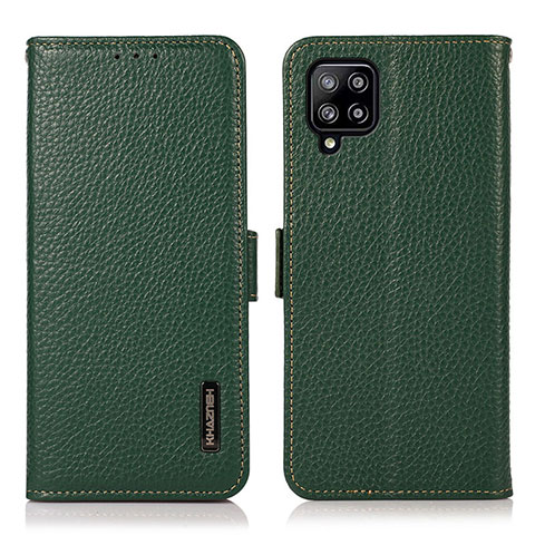 Coque Portefeuille Livre Cuir Etui Clapet B03H pour Samsung Galaxy A22 4G Vert