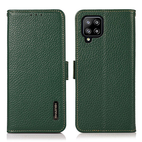 Coque Portefeuille Livre Cuir Etui Clapet B03H pour Samsung Galaxy A42 5G Vert