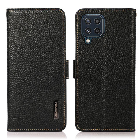 Coque Portefeuille Livre Cuir Etui Clapet B03H pour Samsung Galaxy M32 4G Noir