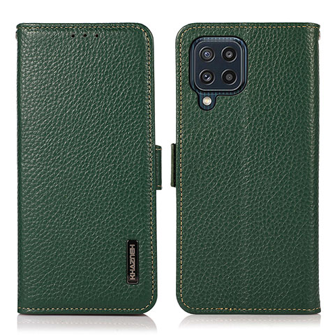 Coque Portefeuille Livre Cuir Etui Clapet B03H pour Samsung Galaxy M32 4G Vert