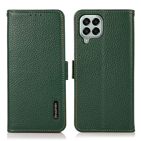 Coque Portefeuille Livre Cuir Etui Clapet B03H pour Samsung Galaxy M33 5G Vert