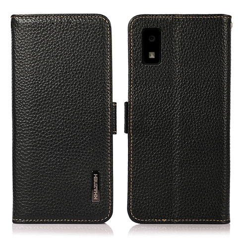 Coque Portefeuille Livre Cuir Etui Clapet B03H pour Sharp Aquos wish Noir