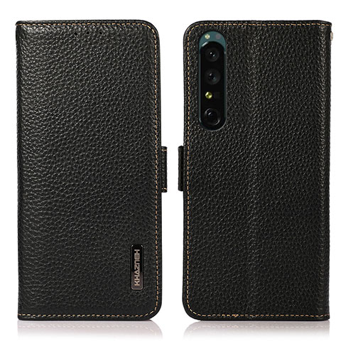 Coque Portefeuille Livre Cuir Etui Clapet B03H pour Sony Xperia 1 IV Noir