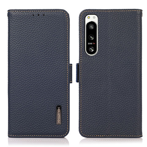 Coque Portefeuille Livre Cuir Etui Clapet B03H pour Sony Xperia 5 IV Bleu