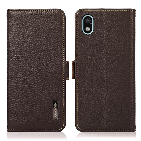 Coque Portefeuille Livre Cuir Etui Clapet B03H pour Sony Xperia Ace III Marron