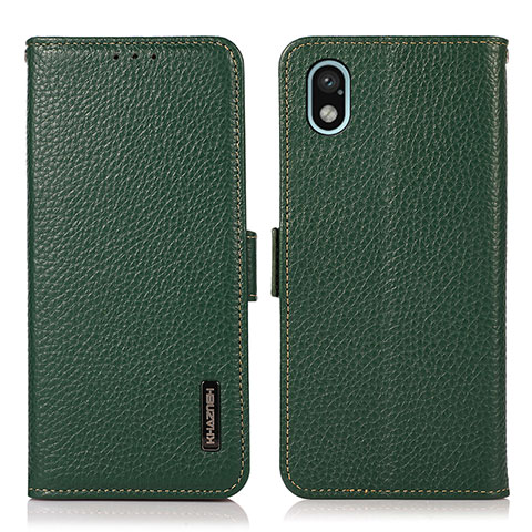 Coque Portefeuille Livre Cuir Etui Clapet B03H pour Sony Xperia Ace III SO-53C Vert