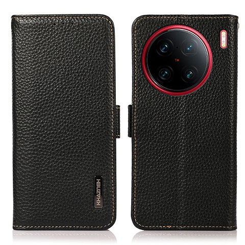 Coque Portefeuille Livre Cuir Etui Clapet B03H pour Vivo X90 Pro 5G Noir