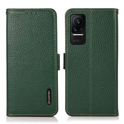 Coque Portefeuille Livre Cuir Etui Clapet B03H pour Xiaomi Civi 5G Vert