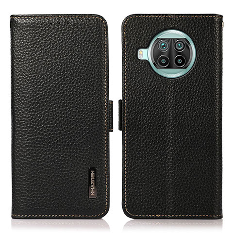 Coque Portefeuille Livre Cuir Etui Clapet B03H pour Xiaomi Mi 10i 5G Noir