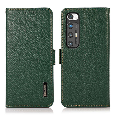 Coque Portefeuille Livre Cuir Etui Clapet B03H pour Xiaomi Mi 10S 5G Vert