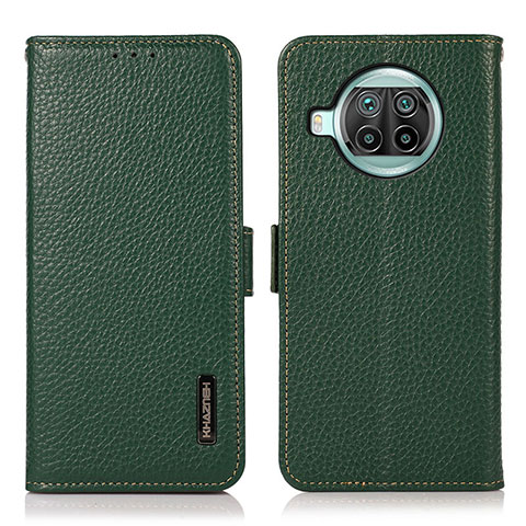 Coque Portefeuille Livre Cuir Etui Clapet B03H pour Xiaomi Mi 10T Lite 5G Vert