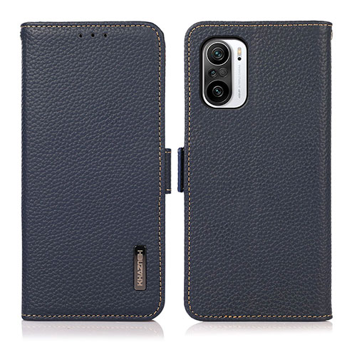 Coque Portefeuille Livre Cuir Etui Clapet B03H pour Xiaomi Mi 11i 5G Bleu