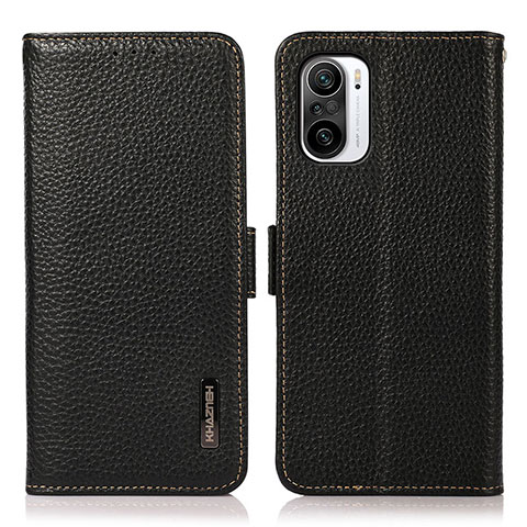 Coque Portefeuille Livre Cuir Etui Clapet B03H pour Xiaomi Mi 11i 5G Noir