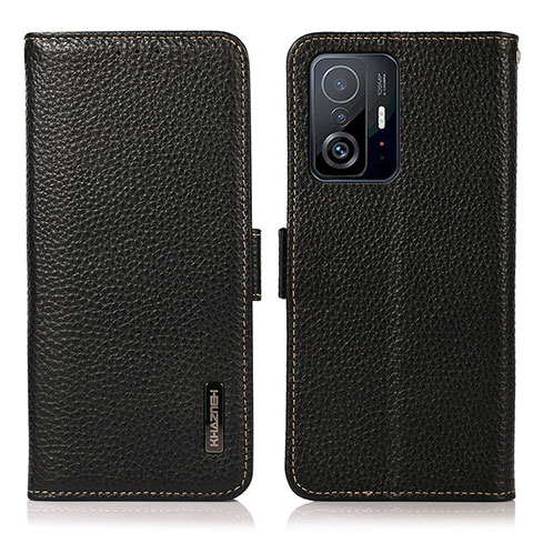 Coque Portefeuille Livre Cuir Etui Clapet B03H pour Xiaomi Mi 11T 5G Noir