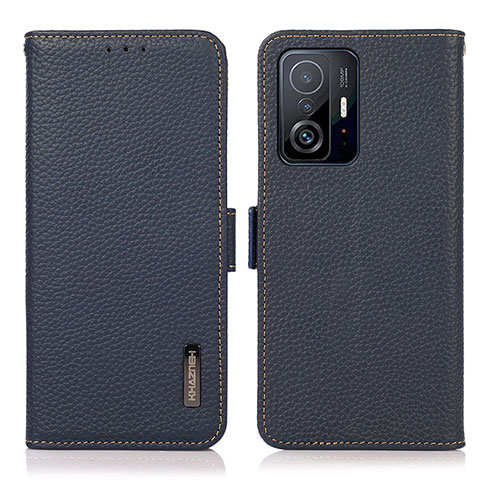 Coque Portefeuille Livre Cuir Etui Clapet B03H pour Xiaomi Mi 11T Pro 5G Bleu