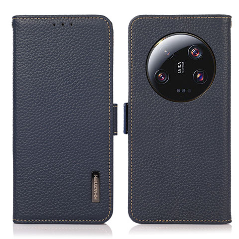 Coque Portefeuille Livre Cuir Etui Clapet B03H pour Xiaomi Mi 13 Ultra 5G Bleu