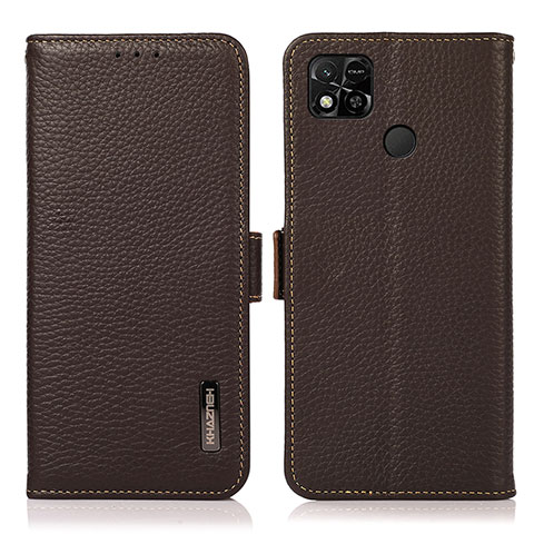 Coque Portefeuille Livre Cuir Etui Clapet B03H pour Xiaomi POCO C31 Marron