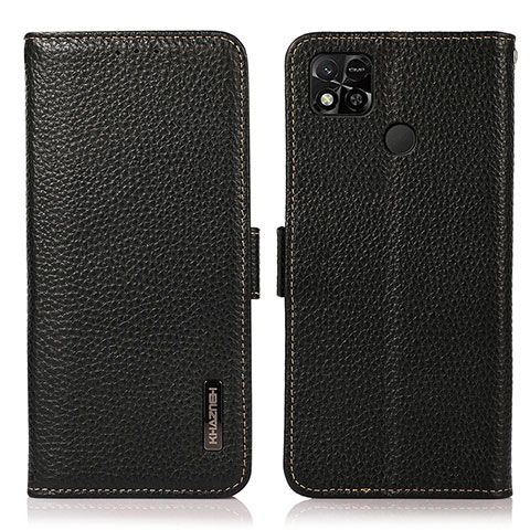 Coque Portefeuille Livre Cuir Etui Clapet B03H pour Xiaomi Redmi 10A 4G Noir