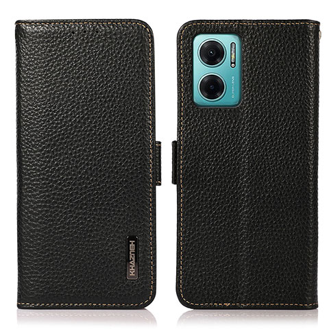 Coque Portefeuille Livre Cuir Etui Clapet B03H pour Xiaomi Redmi 11 Prime 5G Noir