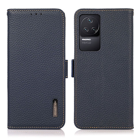 Coque Portefeuille Livre Cuir Etui Clapet B03H pour Xiaomi Redmi K50 Pro 5G Bleu