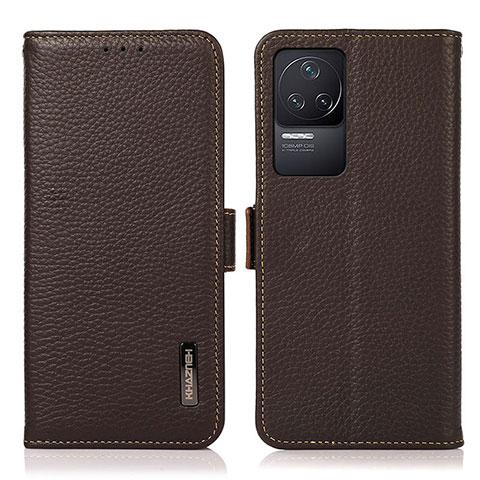 Coque Portefeuille Livre Cuir Etui Clapet B03H pour Xiaomi Redmi K50 Pro 5G Marron