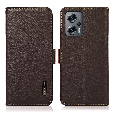 Coque Portefeuille Livre Cuir Etui Clapet B03H pour Xiaomi Redmi K50i 5G Marron