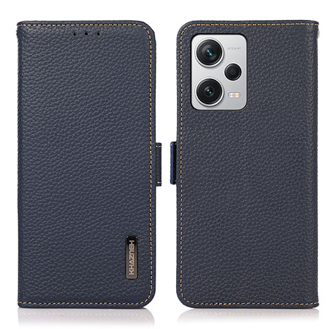 Coque Portefeuille Livre Cuir Etui Clapet B03H pour Xiaomi Redmi Note 12 Explorer Bleu