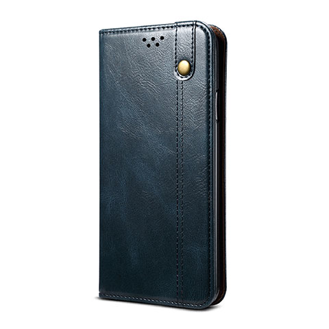 Coque Portefeuille Livre Cuir Etui Clapet B03S pour Xiaomi Mi 10i 5G Bleu