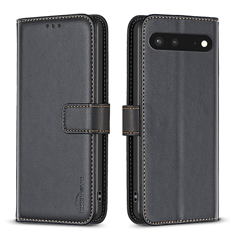 Coque Portefeuille Livre Cuir Etui Clapet B04F pour Google Pixel 7 5G Noir