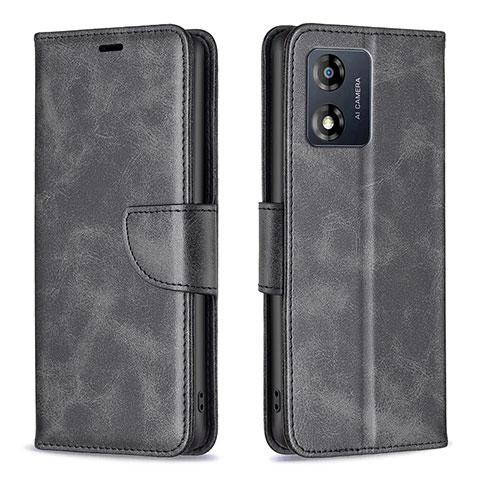 Coque Portefeuille Livre Cuir Etui Clapet B04F pour Motorola Moto E13 Noir