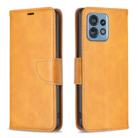 Coque Portefeuille Livre Cuir Etui Clapet B04F pour Motorola Moto Edge 40 Pro 5G Brun Clair