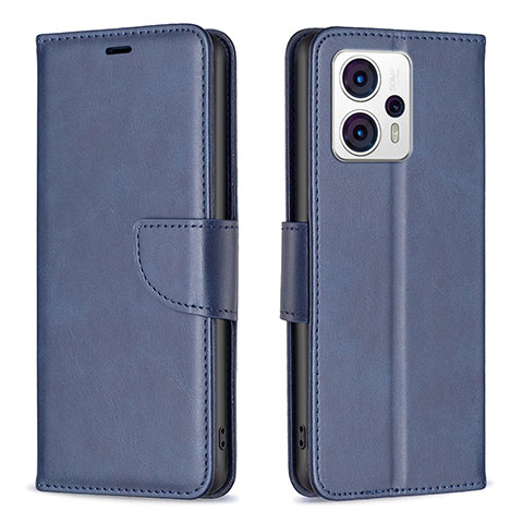 Coque Portefeuille Livre Cuir Etui Clapet B04F pour Motorola Moto G13 Bleu