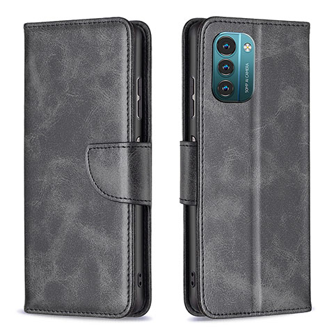 Coque Portefeuille Livre Cuir Etui Clapet B04F pour Nokia G11 Noir